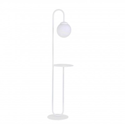 Lampadar design decorativ cu raft BARI LP1 WHITE