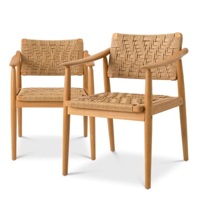 Set de 2 scaune pentru exterior, design LUX, Coral Bay
