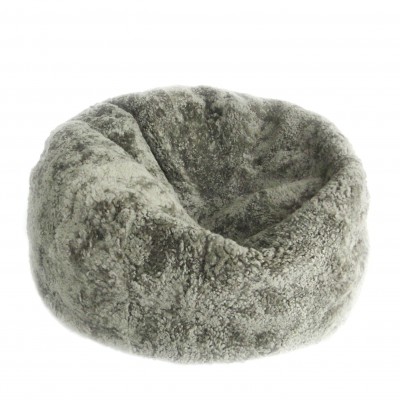 Fotoliu puf din blana de oaie Short Wool Curly Bean Bag Large