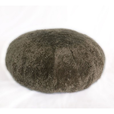 Taburete din blana de oaie Short Wool Curly Round 60cm