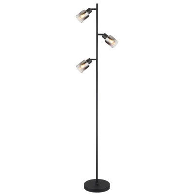 Lampadar, lampa de podea design modern Hubertus negru