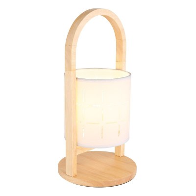 Veioza, lampa de masa design industrial Ninja alb