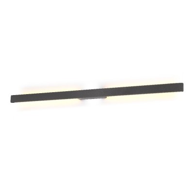 Aplica LED iluminat exterior liniar IP54 LOTUS 24W negru