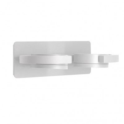 Aplica de perete orientabila iluminat exterior IP54 IGUAZU 2L alba
