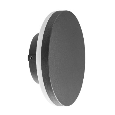 Aplica LED de perete iluminat exterior ambiental IP54 BORA gri inchis