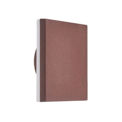 Aplica LED de perete iluminat exterior ambiental IP54 BORA corten