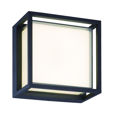 Plafoniera LED iluminat exterior modern IP65 CHAMONIX gri inchis