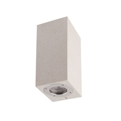 Aplica de perete iluminat exterior ambiental IP65 LEVI alba