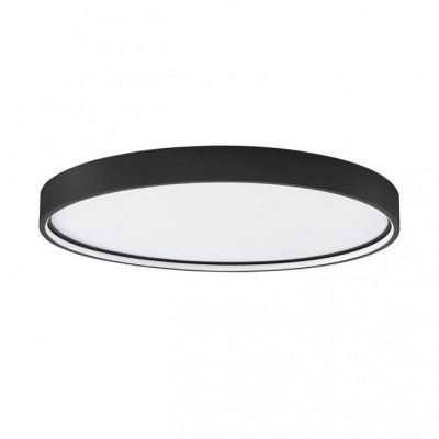 Plafoniera LED dimabila design circular OLAF neagra 60cm