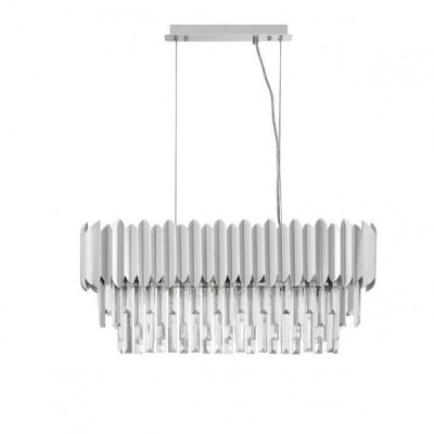 Lustra suspendata design elegant MAGNOLIA crom