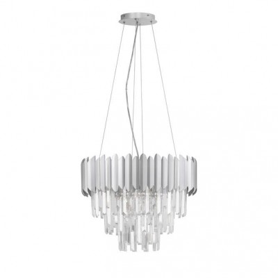 Lustra suspendata design elegant MAGNOLIA crom