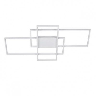 Lustra LED cu telecomanda design geometric CLEA alba