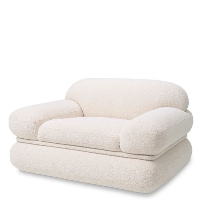 Fotoliu confortabil design LUX Menard, Boucle cream