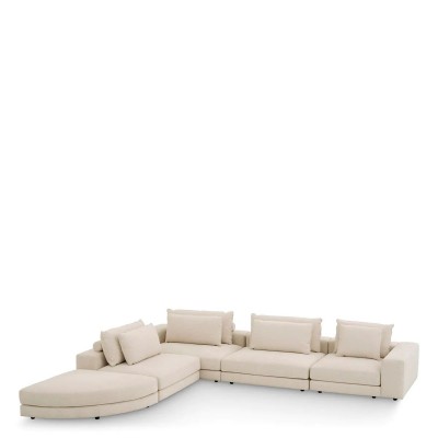 Canapea modulara design LUX Lounge Club, Nuoro beige