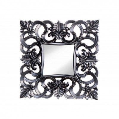 Oglinda de perete decorativa Venice negru mat
