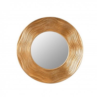 Oglinda de perete decorativa Circle 100cm, auriu