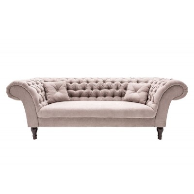 Canapea fixa eleganta Paris Chesterfield greige