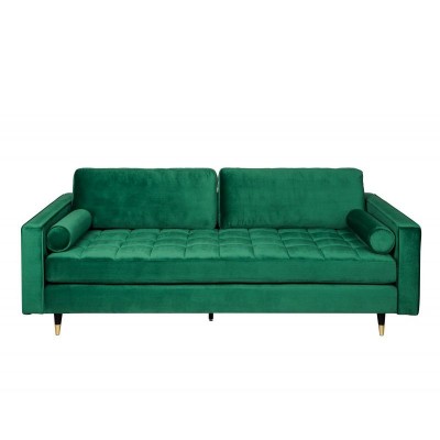 Canapea impozanta Cozy 220cm, catifea verde smarald