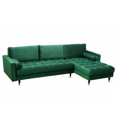 Coltar elegant Cozy Velvet, catifea verde smarald