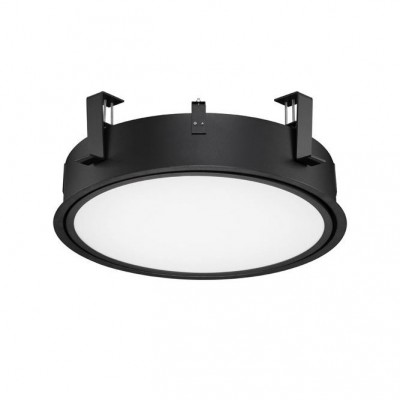 Plafoniera LED incastrabila reglabila PERFECT 40cm negru 3000K Dimmable