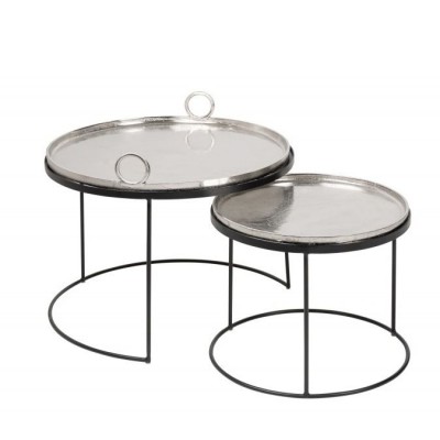 Set de 2 masute design industrial Elements Oriental