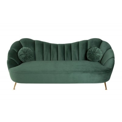 Canapea cu forma curbata Arielle 220cm, verde