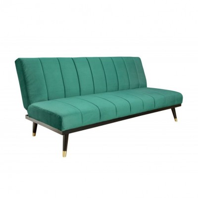 Canapea extensibila retro stil Petit Beaute 180cm, verde