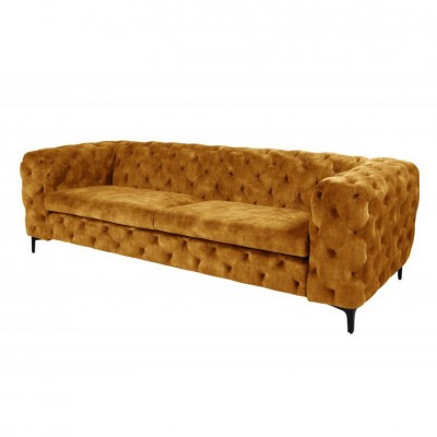 Canapea fixa eleganta Modern Barock 235cm, galben mustar