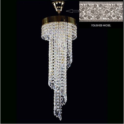 Lustra, Pendul Cristal Bohemia Exclusive diam.25cm SPIRAL 250x750 drops