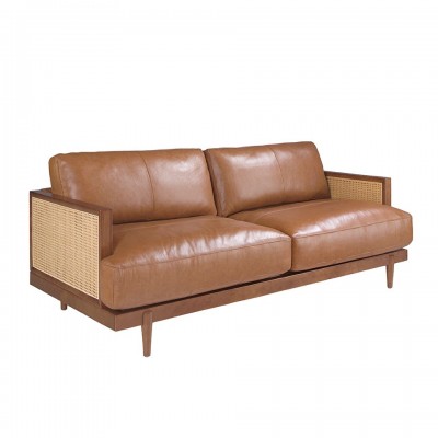 Canapea 3 locuri design elegant LUX Brown leather