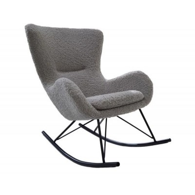 Scaun balansoar design nordic Scandinavia Swing, boucle gri