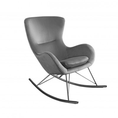 Scaun balansoar design nordic Scandinavia Swing, catifea gri