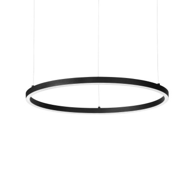 Lustra LED suspendata design slim Oracle d090 round 3000k dali negru