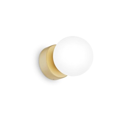 Aplica perete moderna stil minimalist Perlage ap1 amber/alb