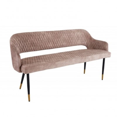 Bancheta tapitata design modern Paris 160cm, champagner greige