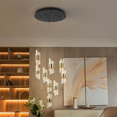 Lustra LED suspendata design elegant Iliada 9L