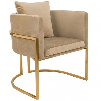 Scaun modern elegant CHLOE VELVET kaki