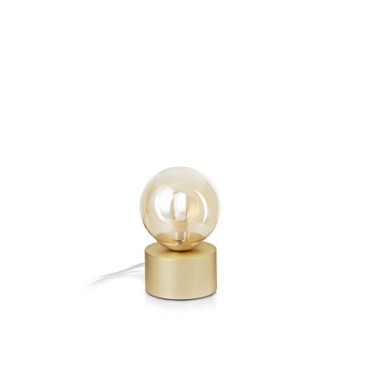 Veioza, Lampa de masa design modern Perlage tl1 alama/amber