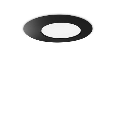 Plafoniera LED design slim circular Iride pl d60 negru