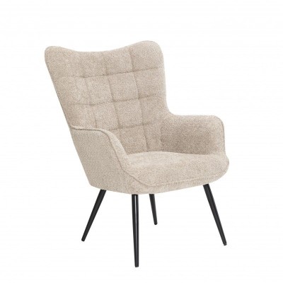 Fotoliu design nordic Scandinavia sampanie greige