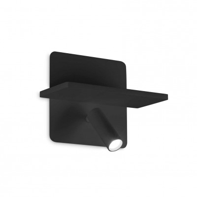 Aplica LED ambientala cu spot reglabil Piano ap neagra