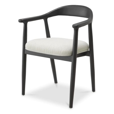 Scaun elegant design LUX Beale negru/ crem