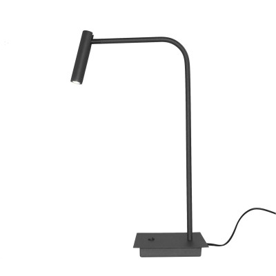 Veioza LED cu spot stil minimalist FLER negru