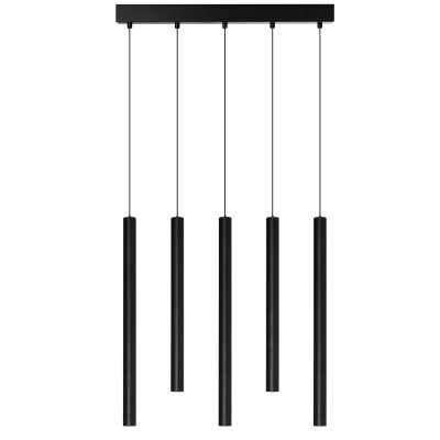 Lustra LED suspendata stil minimalist VERNO 5 negru 3000K