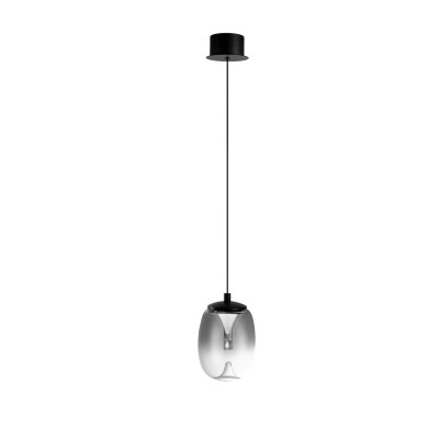 Pendul LED design decorativ modern PAMELA 11 fumuriu