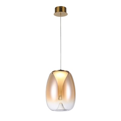 Lustra/Pendul LED design decorativ modern PAMELA 27 amber