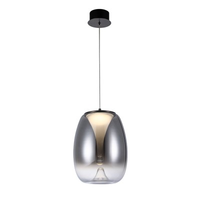 Lustra/Pendul LED design decorativ modern PAMELA 27 fumuriu