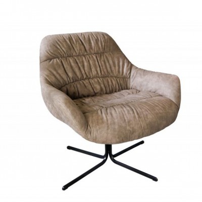 Fotoliu pivotant stil retro Big Dutch, taupe