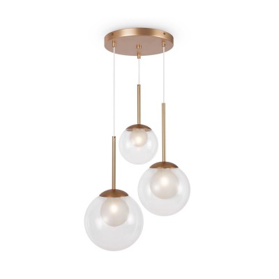Lustra suspendata design modern minimalist Basic 3L aurie