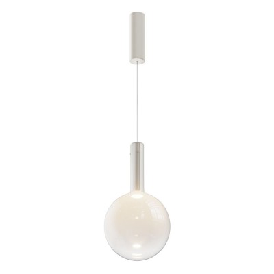 Lustra/Pendul LED design decorativ Nebula 25cm alb
